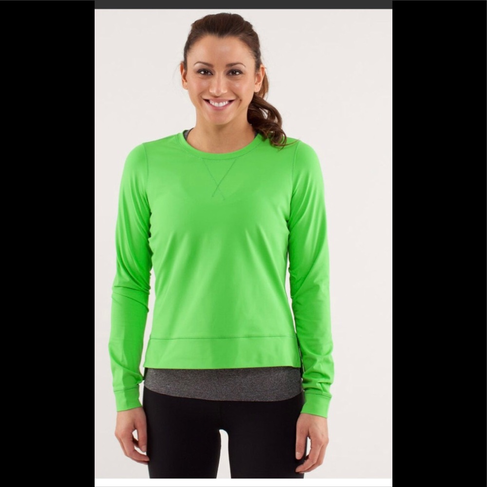 Lululemon Run: Warm Up Crew, Zip Back, Size 8, EUC